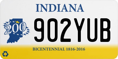IN license plate 902YUB