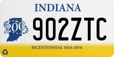 IN license plate 902ZTC