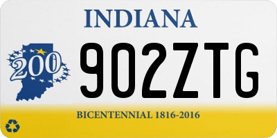 IN license plate 902ZTG
