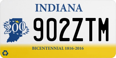 IN license plate 902ZTM