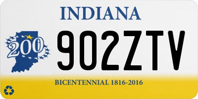 IN license plate 902ZTV