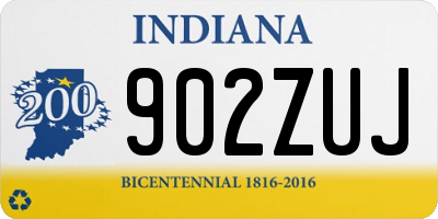 IN license plate 902ZUJ