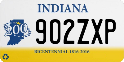 IN license plate 902ZXP