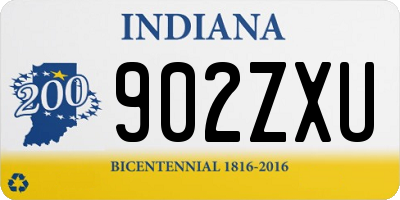 IN license plate 902ZXU