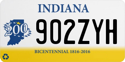 IN license plate 902ZYH