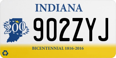 IN license plate 902ZYJ