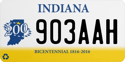 IN license plate 903AAH