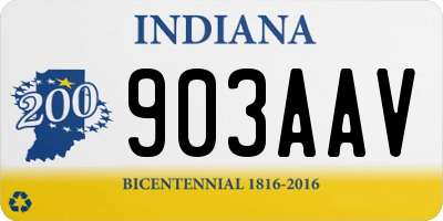 IN license plate 903AAV