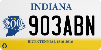 IN license plate 903ABN