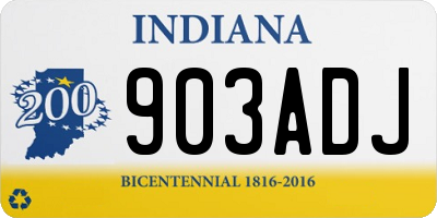 IN license plate 903ADJ