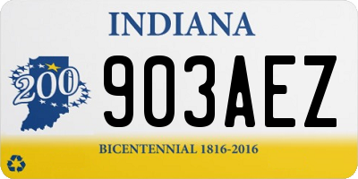 IN license plate 903AEZ