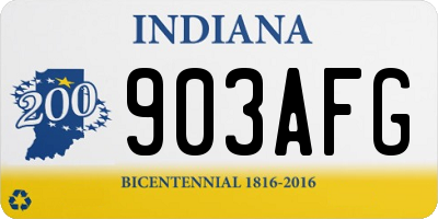IN license plate 903AFG