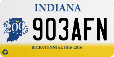 IN license plate 903AFN