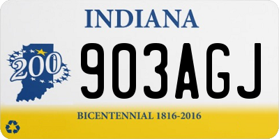 IN license plate 903AGJ