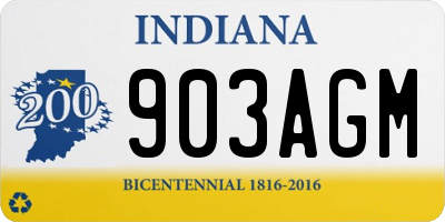 IN license plate 903AGM