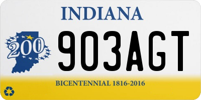 IN license plate 903AGT