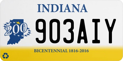IN license plate 903AIY