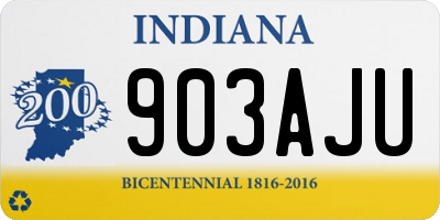 IN license plate 903AJU