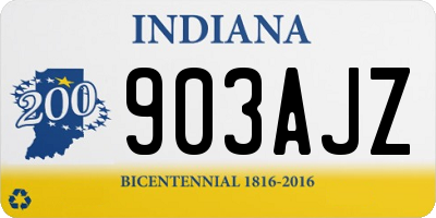IN license plate 903AJZ