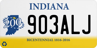 IN license plate 903ALJ