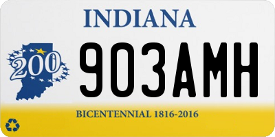 IN license plate 903AMH