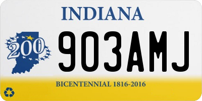 IN license plate 903AMJ