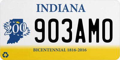IN license plate 903AMO