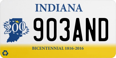 IN license plate 903AND