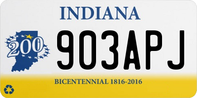 IN license plate 903APJ