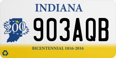 IN license plate 903AQB