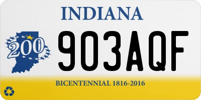 IN license plate 903AQF
