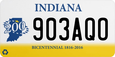 IN license plate 903AQO