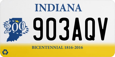 IN license plate 903AQV