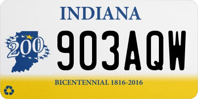 IN license plate 903AQW