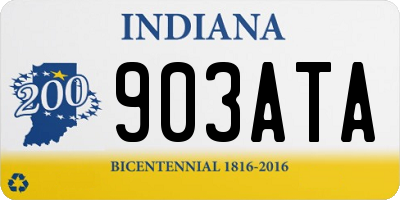 IN license plate 903ATA