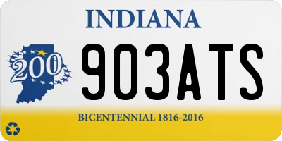 IN license plate 903ATS