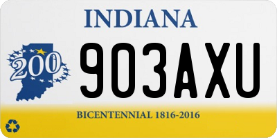 IN license plate 903AXU