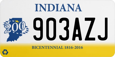 IN license plate 903AZJ