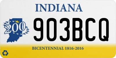IN license plate 903BCQ