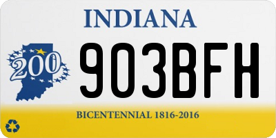 IN license plate 903BFH