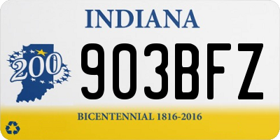 IN license plate 903BFZ