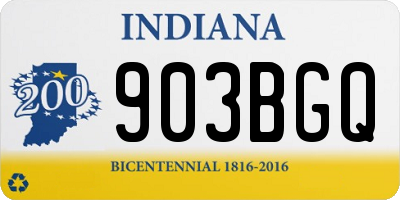 IN license plate 903BGQ