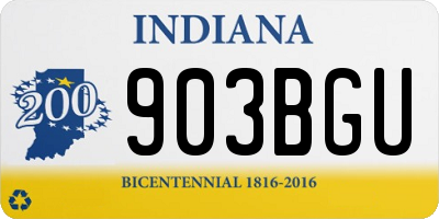 IN license plate 903BGU