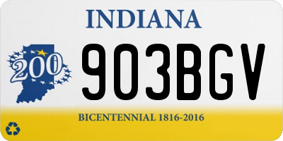 IN license plate 903BGV