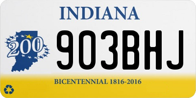 IN license plate 903BHJ