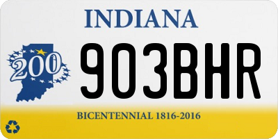 IN license plate 903BHR