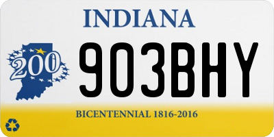 IN license plate 903BHY