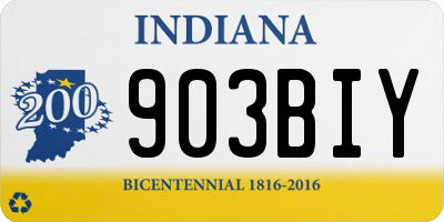 IN license plate 903BIY