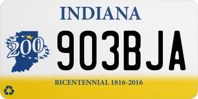 IN license plate 903BJA