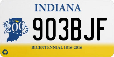 IN license plate 903BJF
